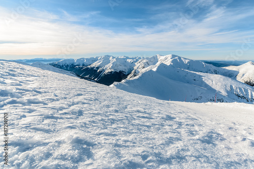Winter High Tatras near Kasprowy Wierch.