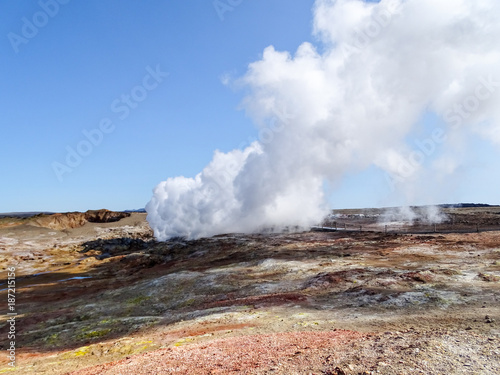 Gunnuhver - Hochtemperaturgebiet und Schlammquelle des Vulkans Reykjanes - Island