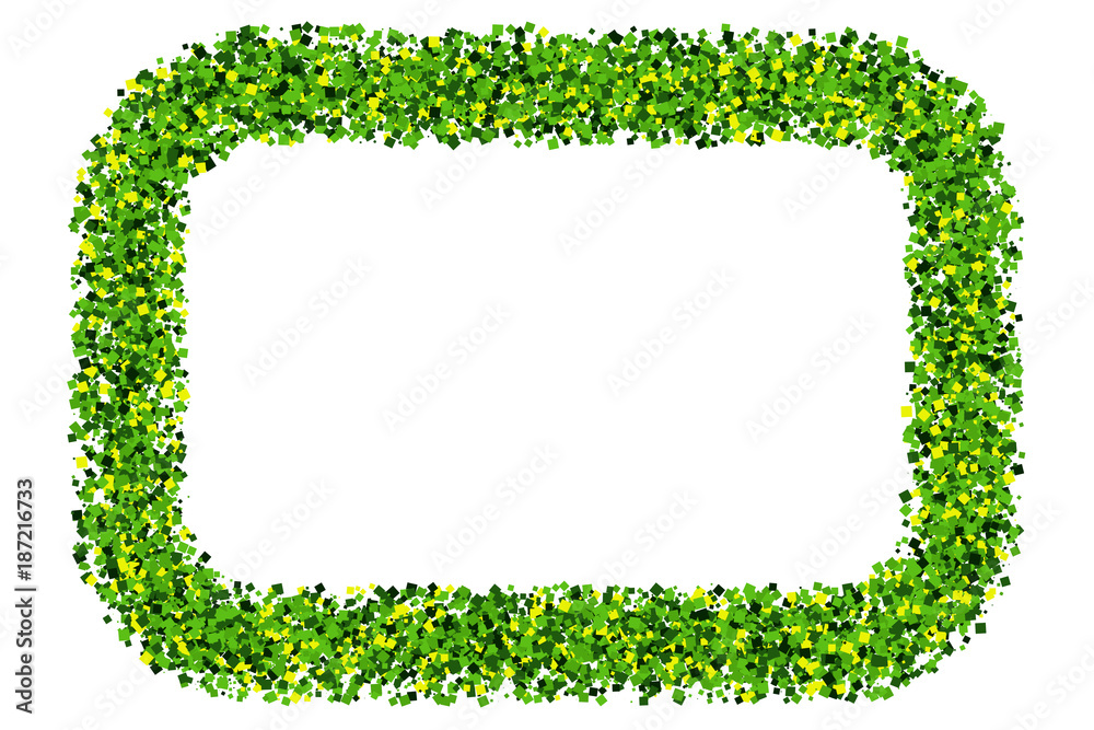 St. Patrick's Day symbol. Green frame isolated on white background. Flat design element. St. Patrick's Day symbol. Green frame isolated on white background. Flat design element.