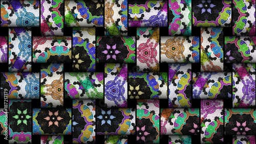 Kaleidoscopic vj seamless loop