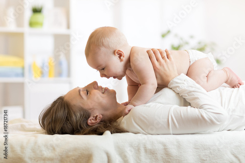 Portrait of mother and baby...
