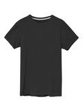 Black men`s t-shirt with empty space isolated