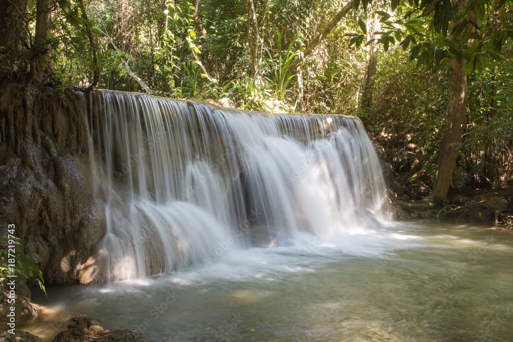 huay mae kamin waterfall in thailand