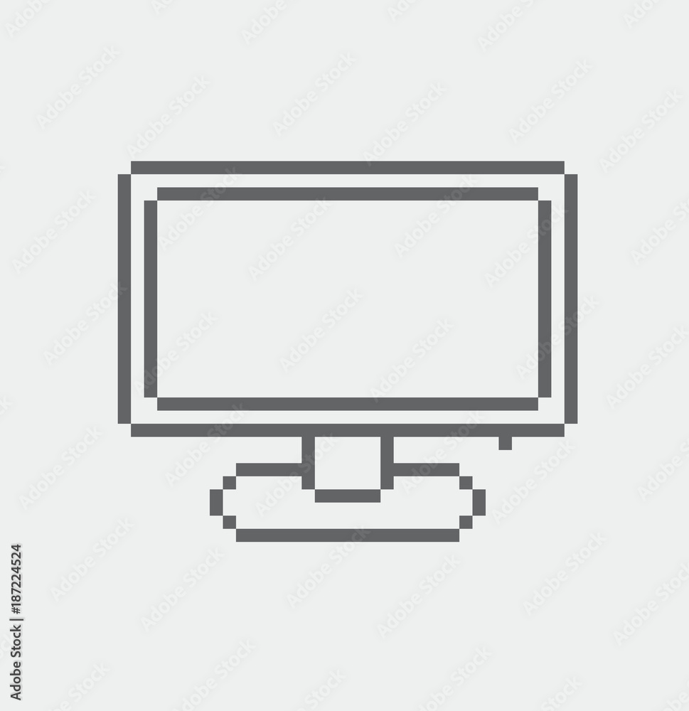 Monitor Screen pixel Icon, in the vector. EPS 8 format. Monitor Screen pixel Icon, in the vector. EPS 8 format.