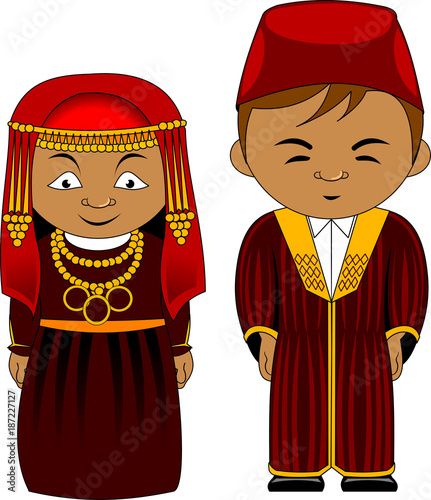 cheerful african couple from Tunisia