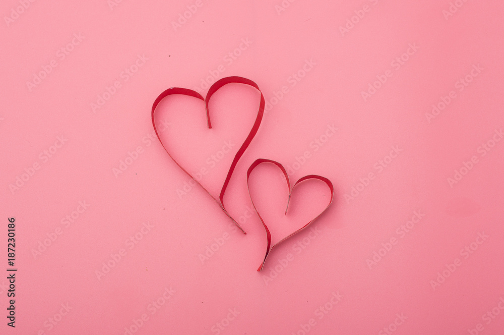 Valentine's paper heart , day valentine, valentine's day