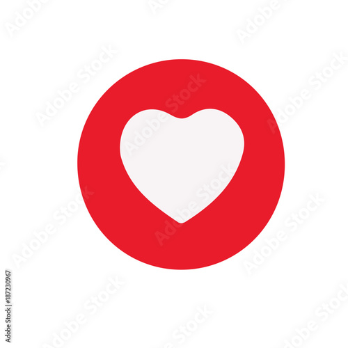 Facebook heart like