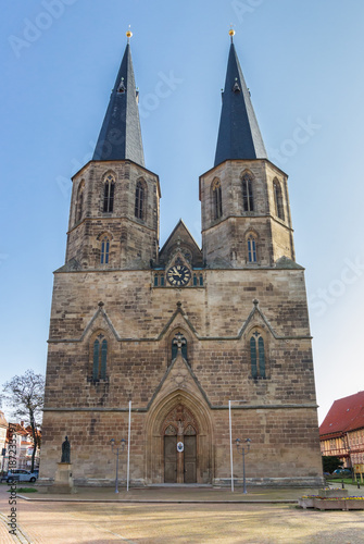 Facade of the Basilika St. Cyriakus in Duderstadt