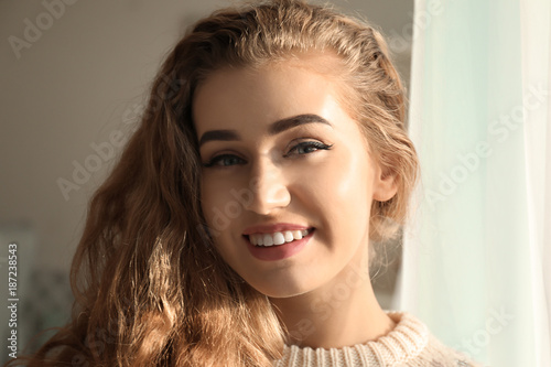 Portrait of beautiful smili...
