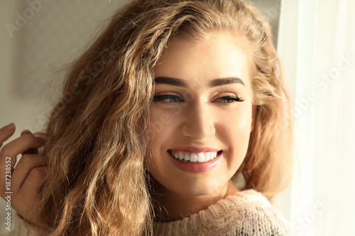 Portrait of beautiful smili...