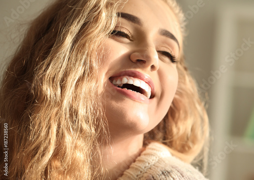 Portrait of beautiful smili...