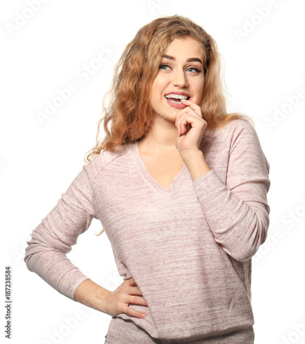 Portrait of beautiful emoti...