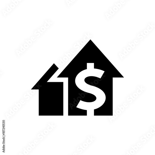dolar growth icon illustration