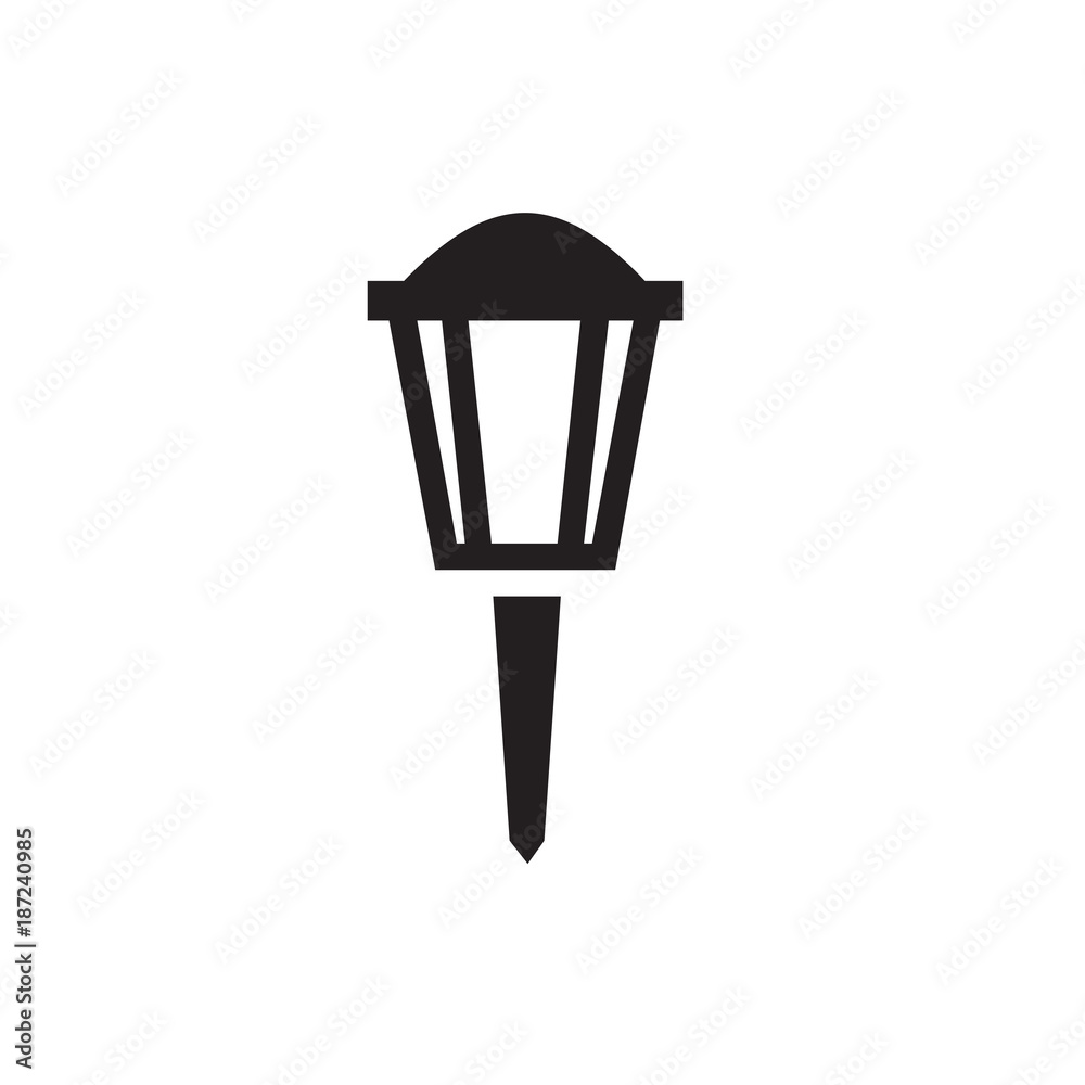 street lamp icon illustration