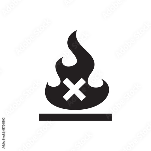 no fire icon illustration