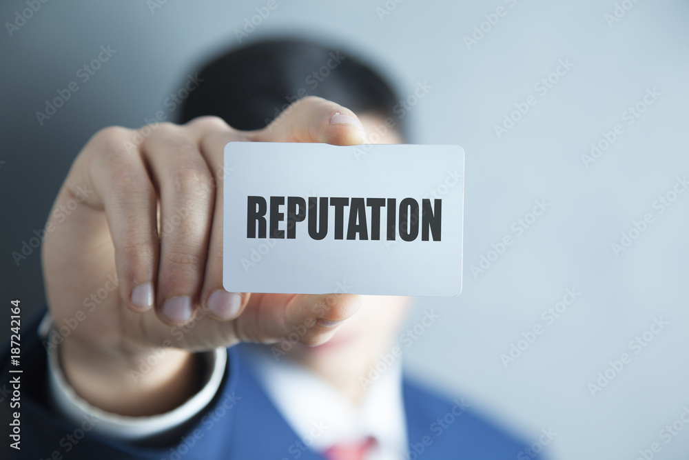 reputation text on card reputation text on card