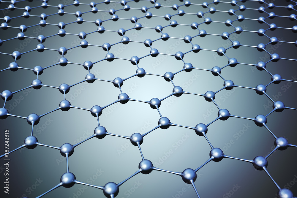 Nanotechnology concept. 3D rendered illustration of hexagonal structure. Nanotechnology concept. 3D rendered illustration of hexagonal structure.