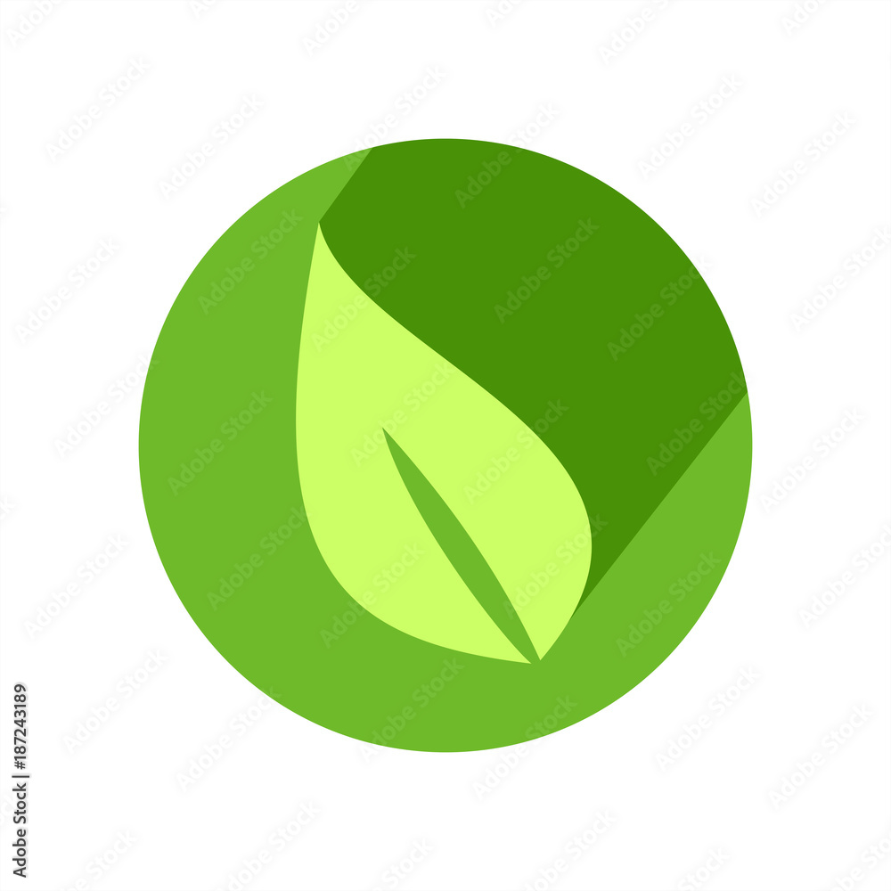 Leaves flat design icon with long shadow. Vector Illustration isolated for graphic and web design. Leaves flat design icon with long shadow. Vector Illustration isolated for graphic and web design.