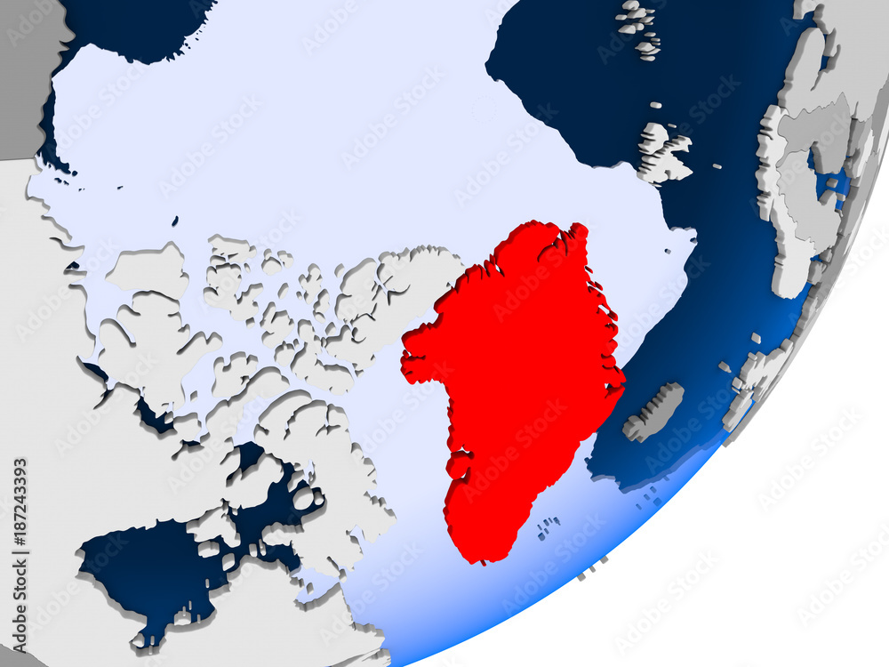 Fototapeta premium Map of Greenland