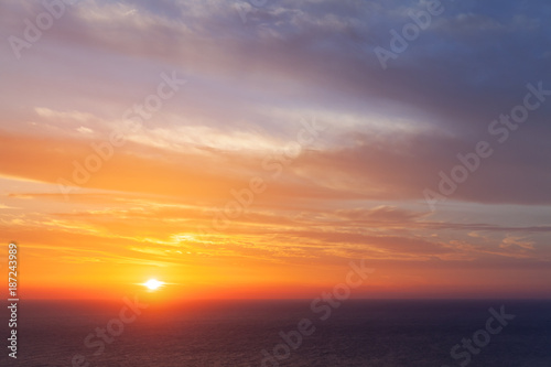 Colorful sunset, Greek island Zakynthos © evannovostro