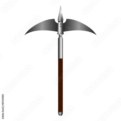 Isolated axe illustration