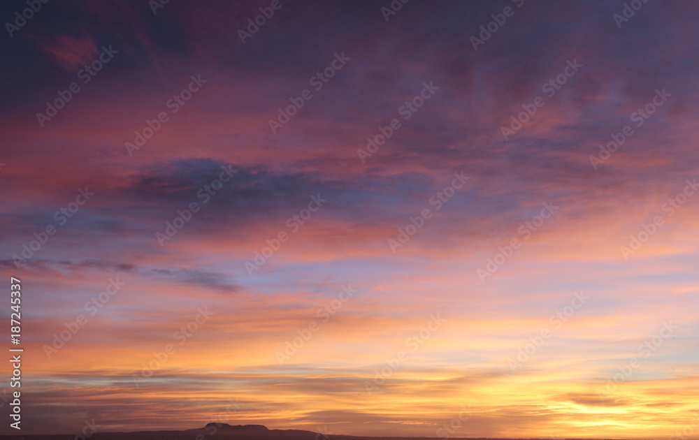 Dawn in Palma de Mallorca horizon