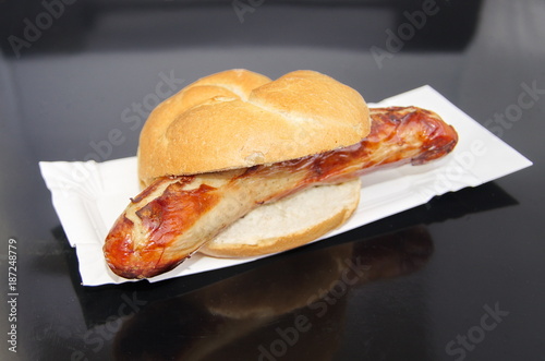 German Bratwurst with Bread