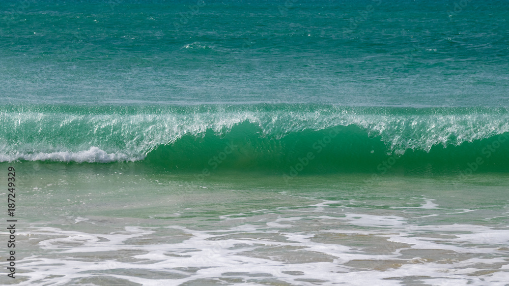 Atlantic Ocean waves of Santa Monica beach, Boa Vista, Cape Verde Atlantic Ocean waves of Santa Monica beach, Boa Vista, Cape Verde