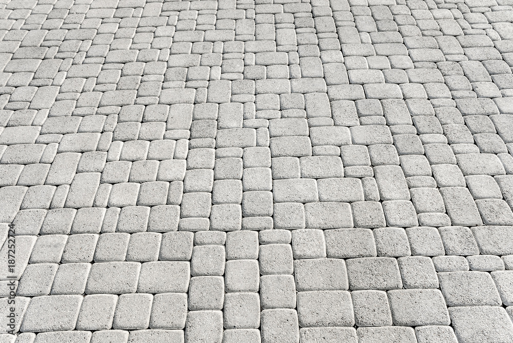 Stone tile pavement. Background