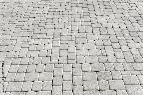 Stone tile pavement. Background