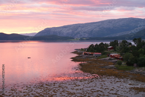 Abendrot in Norwegen