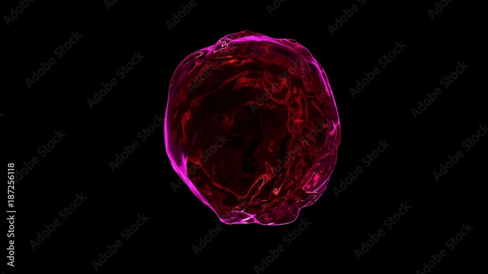 Seamlessly looped colored fluid flows with splashes around sphere, slow motion. Separated on pure black background, contains alpha channel. Seamlessly looped colored fluid flows with splashes around sphere, slow motion. Separated on pure black background, contains alpha channel.