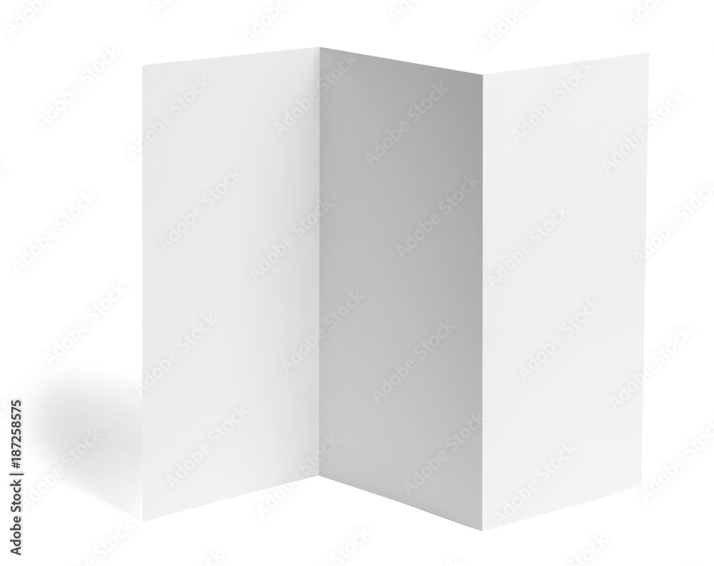 folded leaflet white blank paper template book folded leaflet white blank paper template book