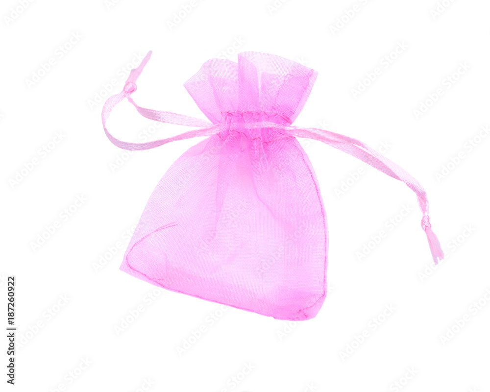 Colorful nylon gift bag with satin ribbon ties, for stones, jewelry and other small gifts Colorful nylon gift bag with satin ribbon ties, for stones, jewelry and other small gifts