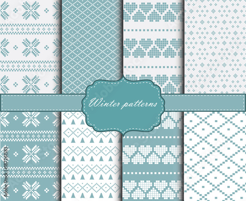 Winter knitted patterns