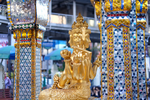 The Erawan Shrine in Bangkok. Thao Maha Phrom Shrine is a Hindu shrine in Bangkok © uthaiphoto