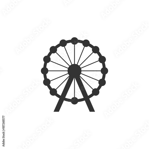 Ferris wheel icon. Amusement park element icon. Premium quality graphic design. Signs, outline symbols collection icon for websites, web design, mobile app, info graphics