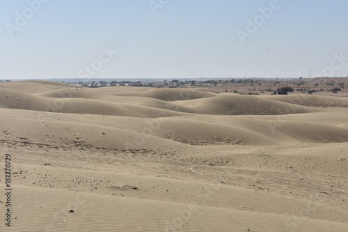 sam sand dunes in thar desert jaisalmer rajasthan india