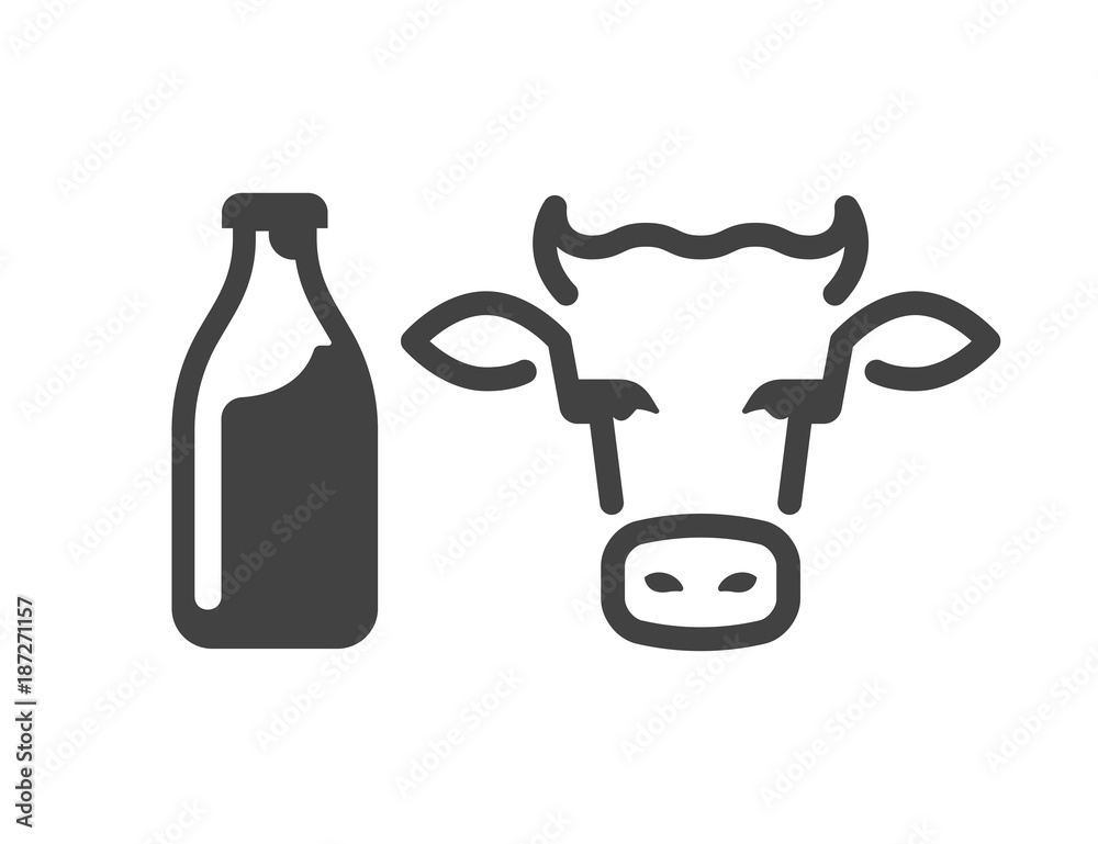 milk and cow milk and cow