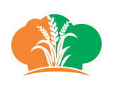 paddy wheat icon agricultural agriculture harvest farming image vector
