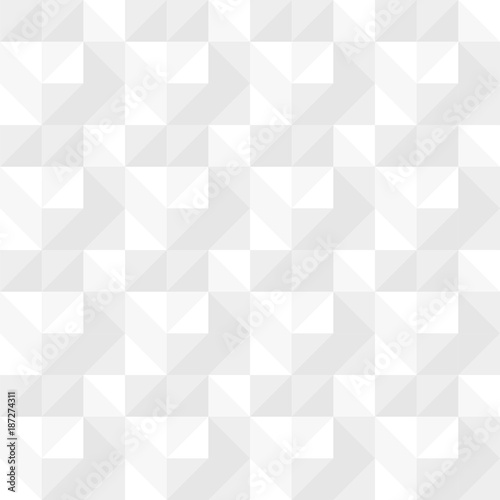 White Seamless Pattern Triangle Square