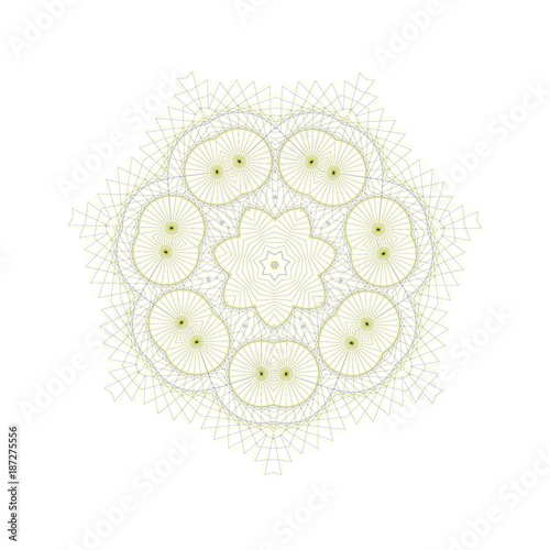 Abstract guilloche circle vecxtor pattern photo