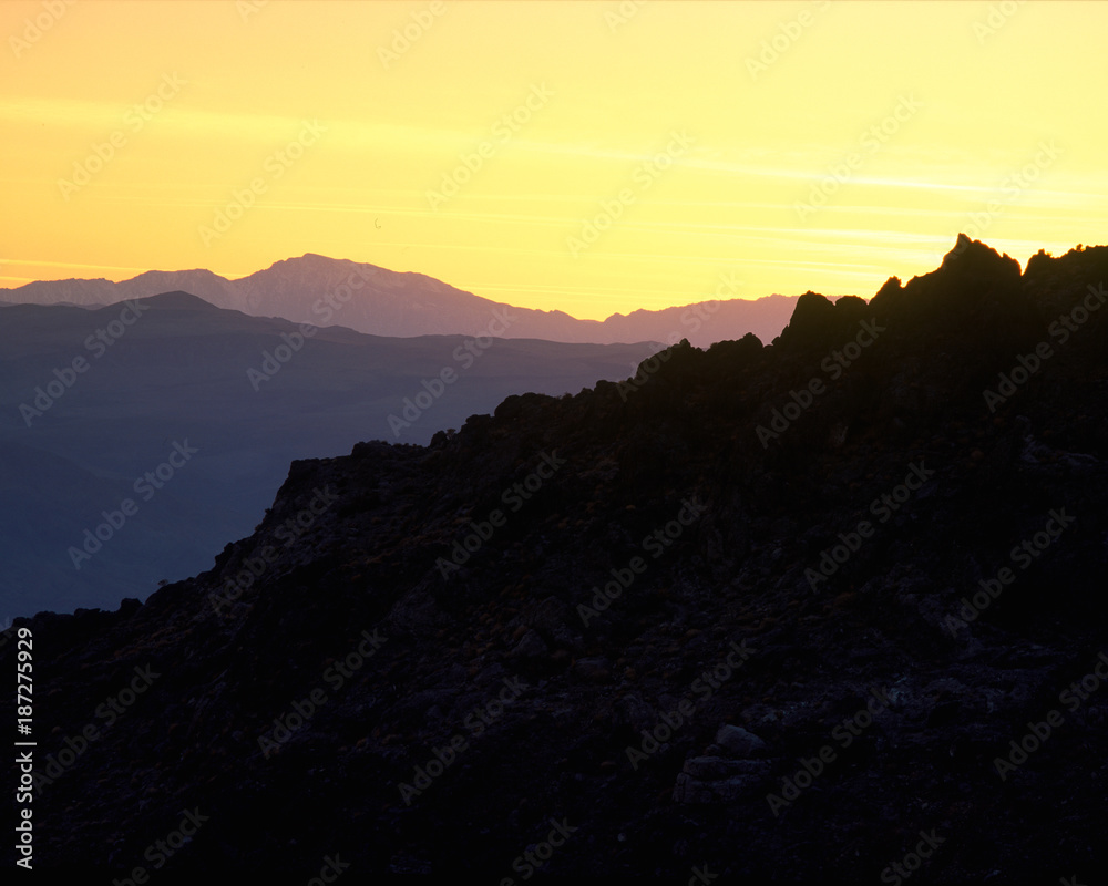 Fototapeta premium Sunset near Towne Pass, Death Valley National Park, California