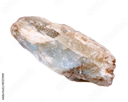 Canvas Print Rough rainbow moonstone from India with colorful flash of rainbow schiller