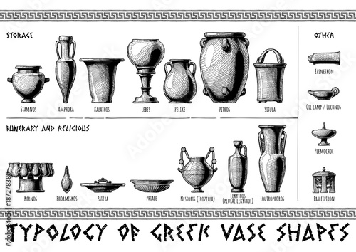 Greek vessel shapes.