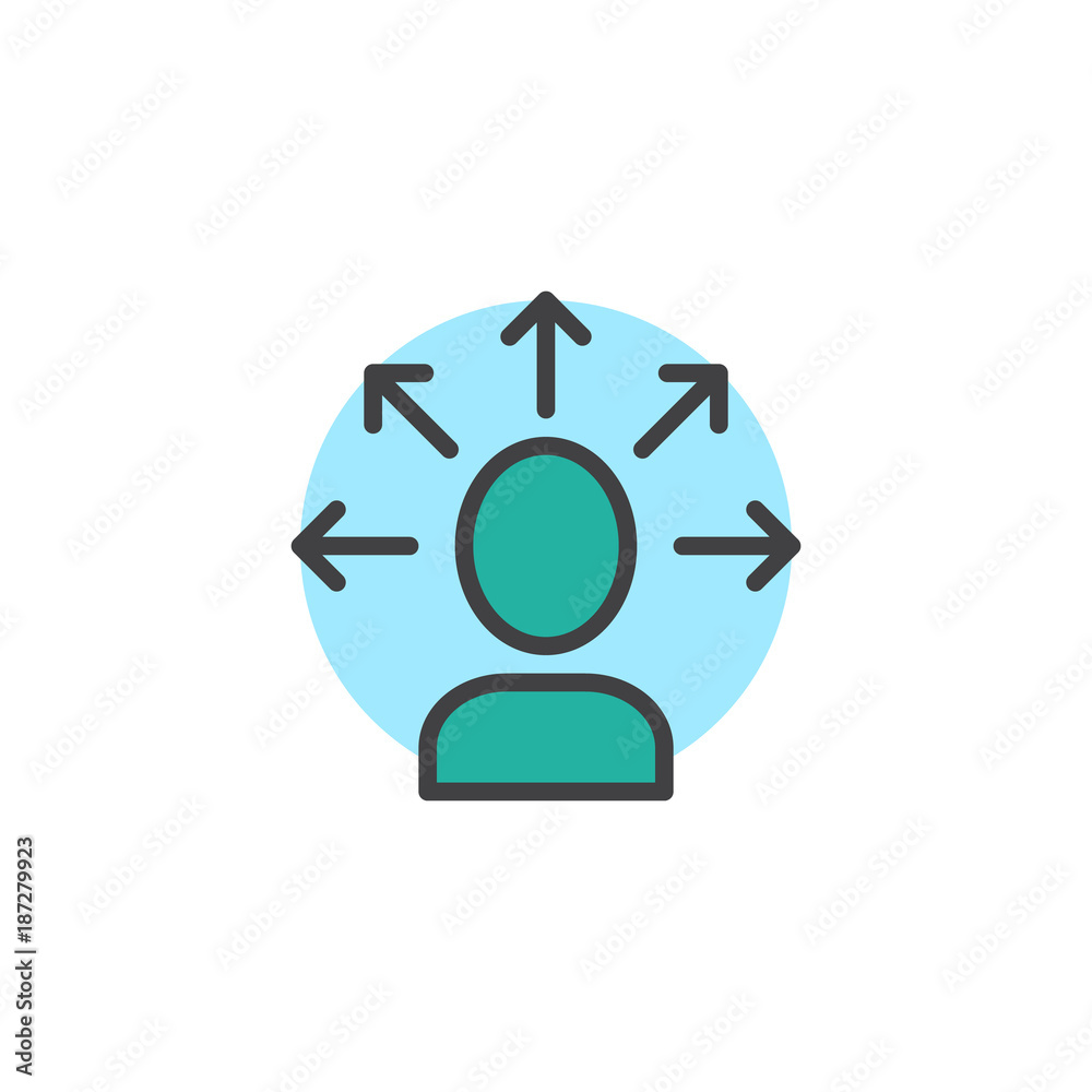 Business solution filled outline icon, line vector sign, linear colorful pictogram isolated on white. Choosing career way symbol, logo illustration. Pixel perfect vector graphics Business solution filled outline icon, line vector sign, linear colorful pictogram isolated on white. Choosing career way symbol, logo illustration. Pixel perfect vector graphics