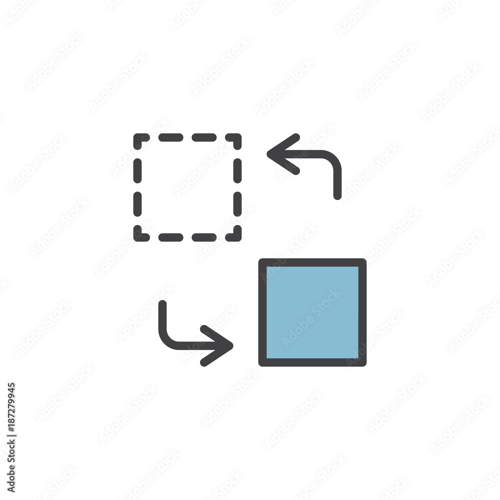 Transfer filled outline icon, line vector sign, linear colorful pictogram isolated on white. Content management symbol, logo illustration. Pixel perfect vector graphics Transfer filled outline icon, line vector sign, linear colorful pictogram isolated on white. Content management symbol, logo illustration. Pixel perfect vector graphics
