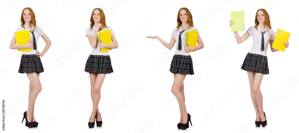 Young student isolated on the white Young student isolated on the white