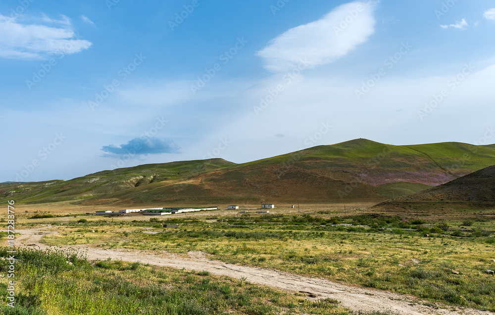 Dairy farm in the mountains