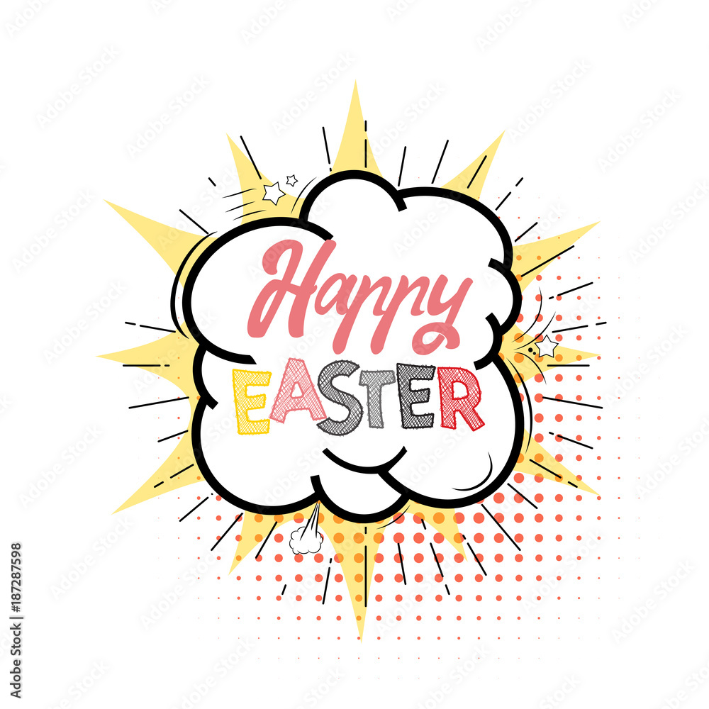 Happy Easter. Hand Drawing Vector Lettering design. Can be used for posters, postcards, prints on clothes. Happy Easter. Hand Drawing Vector Lettering design. Can be used for posters, postcards, prints on clothes.